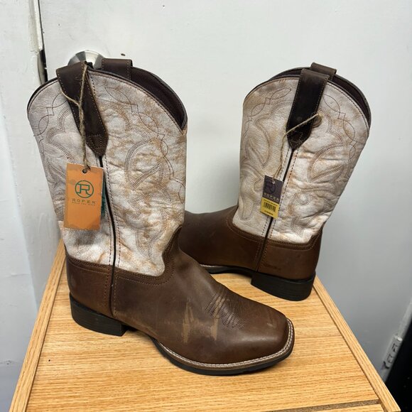 Roper Parker Women's Western Leather Boots 9.5 - Picture 1 of 9